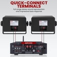 thumbnail image 3 of Altavoces exteriores Pyle de 200 W, duales, impermeables, 3.5 pulgadas, 2 vías, 3 of 7