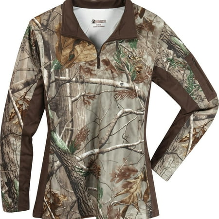 Rocky Women s SilentHunter 1/4 Zip Camo Shirt