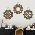 thumbnail image 2 of Dayesque 3pcs Vintage Wooden Gear Wall Hanging Decor Rustic Farmhouse Wall Art Steampunk Gear Wheel Decoration For Home Bar Warehouse, 2 of 8