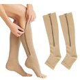 thumbnail image 1 of Calcetines de compresión médica Cremallera Soporte de pierna profesional Calcetines de mujer engrosados - Gris XXL Kuyhfg Sin marca, 1 of 5