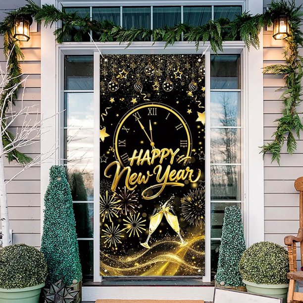 Christmas Door Curtain Decoration Door Cover Christmas Scene Layout Background Cover