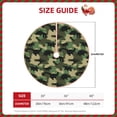 thumbnail image 3 of Daiia Camouflage Dinosaur Drawing Merry Christmas Tree Skirt , Xmas Large Lace-up Tree Skirt, Santa Snowflakes Rustic Home Decorations New Year Party Farmhouse Decor-48", 3 of 7