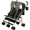 Delta - DX Side by Side Stroller, Black and White Plaid