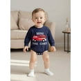thumbnail image 6 of Qmyliery Baby Boy Autumn Sweatshirt Jumpsuit Long Sleeve Round Neck Fire Engine Embroidery Romper, 6 of 9
