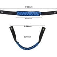 thumbnail image 2 of Roll Bar Grab Handles Paracord Grip Handle for Ford Bronco Accessories 2021 2022 2023 2024 2025 2 Door 4 Door, 4 Pack (Blue), 2 of 17