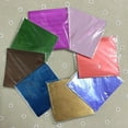 thumbnail image 3 of Farfi 100Pcs Multi-color Aluminum Foil Candy Paper Chocolate Sweets Package Wrappers (Pink), 3 of 13