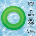 thumbnail image 6 of Swim Central 35" Inflatable 1-Person Swimming Pool Inner Tube - Lime Green, 6 of 7