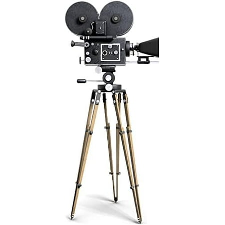 SP12147 Old Fashioned Hollywood Movie Camera Movie Set Prop Cardboard Cutout Standee Stand up