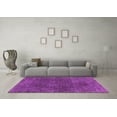 thumbnail image 3 of Ahgly Company Indoor Square Oriental Purple Industrial Area Rugs, 7' Square, 3 of 4