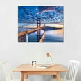 thumbnail image 2 of Nawypu -Golden Gate Bridge Wall Art, Modern American Landscape Picture San Francisco Poster Prints, Wooden Framed California Artwork Canvas Wall Decor for Living Room Bedroom, 2 of 4