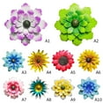 thumbnail image 5 of Metal Flowers Wall Decor Metal Wall Sculptures Art Hanging Decorations for Indoor Outdoor Home Bathroom Kitchen Room Bedroom Living Room Garden Patio Porch, 5 of 6