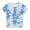 Blue-G, variant on WREESH Toddler To Kids' Tie-Dye T-Shirts Short Sleeve Graphic Round Neck Tops for Boys and Girls (3-14 Years) Blue