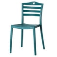 thumbnail image 2 of Stackable Modern Plastic Indoor and Outdoor Dining Chair with Ladderback Design for All Weather Use, 2 of 10