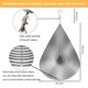 thumbnail image 2 of Viento Giratorias De Acero Inoxidable Con Forma De Gota, Artesanías De Metal 3D, Decoración Del Hogar Para Interiores Y Exteriores Minnieouse HA041612-01, 2 of 6