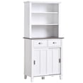 thumbnail image 1 of HOMCOM 66.5" Buffet with Hutch Freestanding Kitchen Pantry with Drawers, 1 of 10