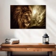 thumbnail image 2 of Elephant Stock Stormy Sky Lion Wall Art - Horizontal Canvas Wall Art - Living Room Wall Decor - Animal Canvas - Brown And Beige Decor - 24" x 16", 2 of 8
