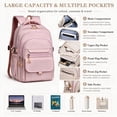 thumbnail image 4 of KEVCHE School Backpack 15.6 Inch Laptop Bookbag，Large Lightweight Spacious Design with Multiple Pockets and Cute Color，Durable Versatile School Backpack for Daily Travel Outdoor Gifts, 4 of 4