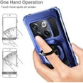 thumbnail image 6 of Nagebee Phone Case Compatible for OnePlus 10T 5G with Tempered Glass Screen Protector (Full Coverage), Full-Body Protective [Military-Grade], Magnetic Car Mount Ring Holder Heavy-Duty Case (Blue), 6 of 6