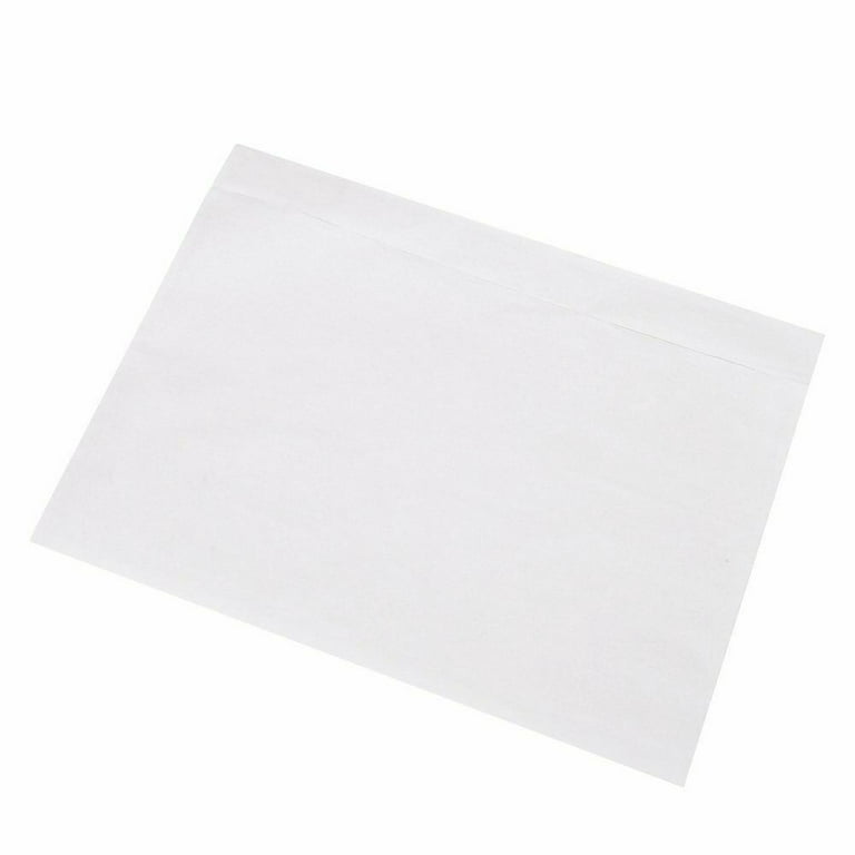 Clear Packing List Envelopes 7 x 5.5 White Back/Clear Front