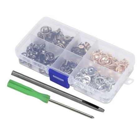 

Rivet With Screw Durable Brass Pull Rivet 360 Rotating For Belts For Handbags For Bags For Shoes For Leather Bracelets