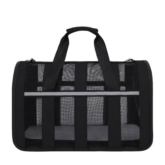 Bolso de mano plegable para gatos, con bordes suaves, transpirable y duradero, con red resistente, almohadilla extraíble y lavable