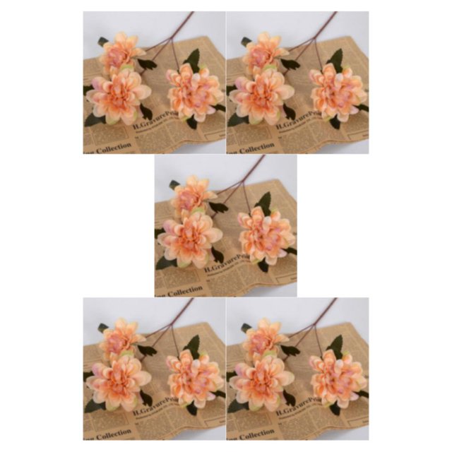 Bearachild 6 unids/set ramo de flores artificiales elegante para decoración de boda flores de seda artificiales de bajo mantenimiento camafeo Type2 NO2
