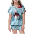 thumbnail image 1 of WEAIXIMIUNG Pajamas For Children Shirt And Pant Matching Set Sleepwear Set With Pockets For Christmas 2-3 Years, 1 of 4