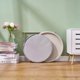 thumbnail image 4 of Mesa Auxiliar Redonda VECELO con Cesta de Tela, Gris, 4 of 7