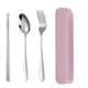 thumbnail image 2 of Juego de Cubiertos Portátiles Inteprter 2 Cucharas y Palillos Acero Inoxidable Rosa, 2 of 6