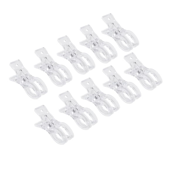 ZZAIXHL Spring Clamps 3.5 Inch Clear Plastic Clips for Balloon Arch Decoration Projects Design 10 Pcs
