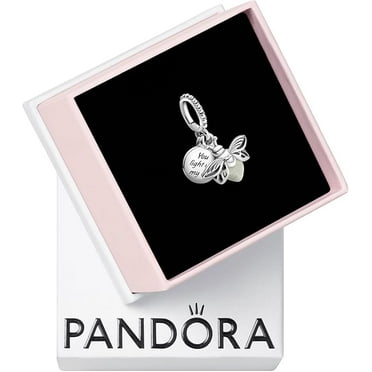 PANDORA Glow-in-the-Dark Firefly Dangle Charm - Compatible with PANDORA Moments Bracelets - Jewelry for Women - Gift for Women - Made with Sterling Silver, With Gift Box