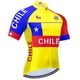 thumbnail image 2 of Maillot de ciclismo de Chile para hombre, ropa deportiva de verano para carreras de bicicletas, camiseta transpirable de secado rápido, maillot de ciclista, ropa ajustada, 2 of 4