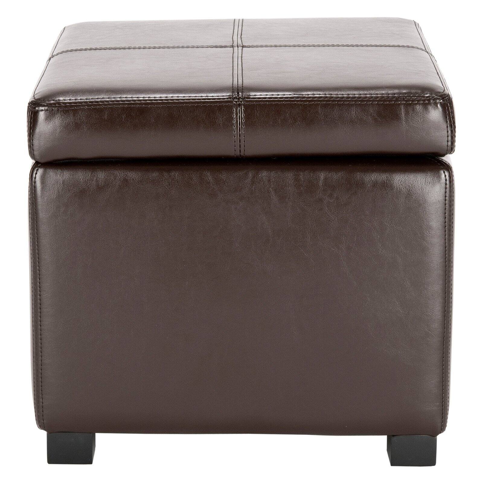 Safavieh Madison Square Leather Ottoman