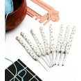 thumbnail image 3 of Ganchos de crochet con agarre suave y estampado floral, juego de ganchos de crochet de tacto suave, ganchos de crochet de metal livianos con mango plano ergonómico para manos artríticas, grifo, 3 of 4