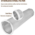 thumbnail image 4 of Cold Brew Coffee Filter with Pour Spout Lid for 32 OZ Wide Mouth Mason Jar, 304 Stainless Steel Strainer with Seal Ring for Iced Drinks, Sun Tea Infuser and Cold Brew Coffee Maker, 4 of 6