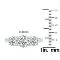 thumbnail image 4 of SZUL Women's 4 Carat TW Three Stone Lab Grown Diamond Ring in 14K White Gold, 4 of 5