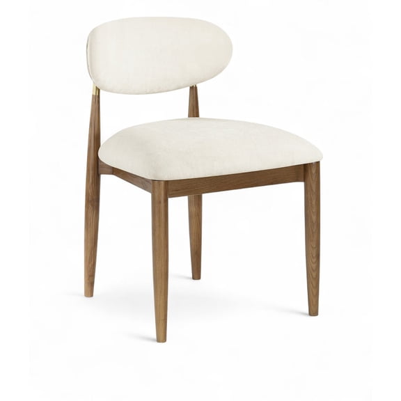 Meridian Furniture Riccio Beige Performance Fabric Dining Side Chair (Set of 2)