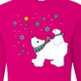 thumbnail image 4 of Inktastic Christmas Polar Bear and Cub with a Star Long Sleeve T-Shirt, 4 of 5