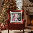 thumbnail image 4 of Uxgjfwu Red Christmas Pillow Cover 18x18 Inches Snowman Reindeer Design Linen Fabric for Sofa Decoration Holiday Decor Gift, 4 of 6
