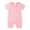 Pink-I, variant on Utoimkio Newborn Summer Baby Boy Girl Rompers Zip-up Bodysuit One Piece Jumpsuit Short Sleeve Playsuit One Piece Outfit Clothes