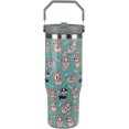 thumbnail image 1 of Cadeaux Corgi pour Femmes Gobelet Corgi 30 oz avec Poignée Tasse Corgi Gobelets Isolés avec Paille Rabattable et Poignée Supérieure Acier Inoxydable Tasse à Café 30 oz, 1 of 5