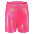 thumbnail image 6 of Gymnastics Leotards for Girls with Shorts Sparkly Sleeveless Ballet Dance Unitards Print 3Pc Athletic Tumbling Outfits, Pink, 9-10Y, 6 of 6