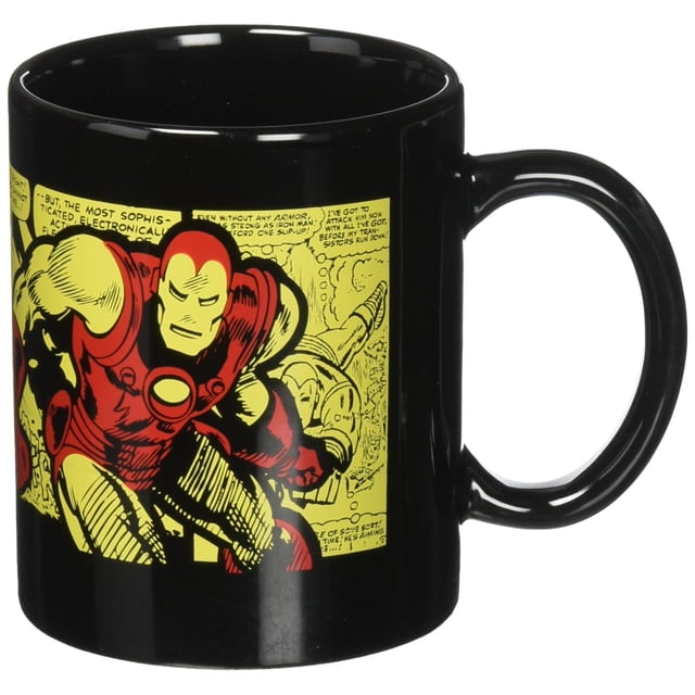 Taza de cerámica ICUP Marvel The Invincible Iron Man, 325 ml, transparente