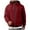 Wine, variant on Plebaso Men's Full Zip Hoodies Long Sleeve Hooded Sweatshirts Drawstring Mock Neck Jacket with Pockets