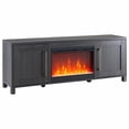 thumbnail image 2 of Evelyn&Zoe Chabot Rectangular TV Stand with 26" Crystal Fireplace for TV's up to 75", Charcoal Gray, 2 of 15