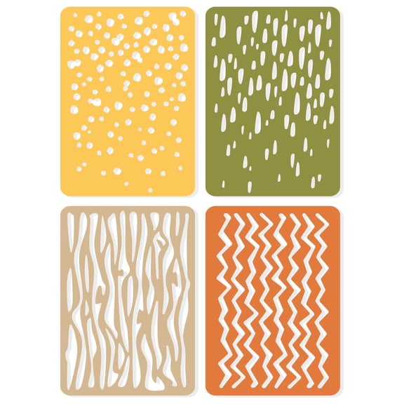 Sizzix Thinlits Die Set 4PK Infinite Doodles #2