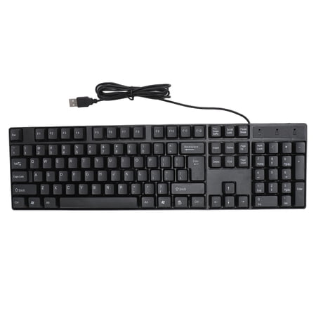 104 Key USB Keyboard: Ergonomic Design For Gaming Work Wired Convenience