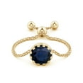 thumbnail image 2 of Angara Natural 1 Ct. Blue Sapphire Solitaire Ring in 14K Yellow Gold for Women (Ring Size: 12), 2 of 9