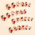 thumbnail image 2 of Halloween Press on Nails Short with Pumpkin Designs Full Cover Halloween Short Fake Nails Glossy Halloween Glue on Nails Short Square Acrylic Nails Halloween Nails for Women, 24Pcs 3 24 Fl Oz (Pack, 2 of 4
