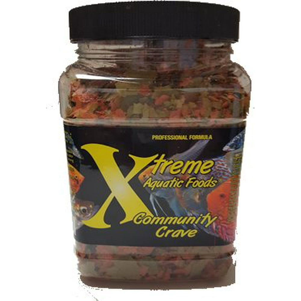 Xtreme Aquatic Community Crave Krill/Spirulina Flake Fish Food, 3oz
